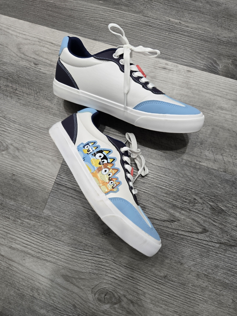 Ground Up Bluey Women's Low Top Sneakers featuring colorful rubber - Picture 3 of 7